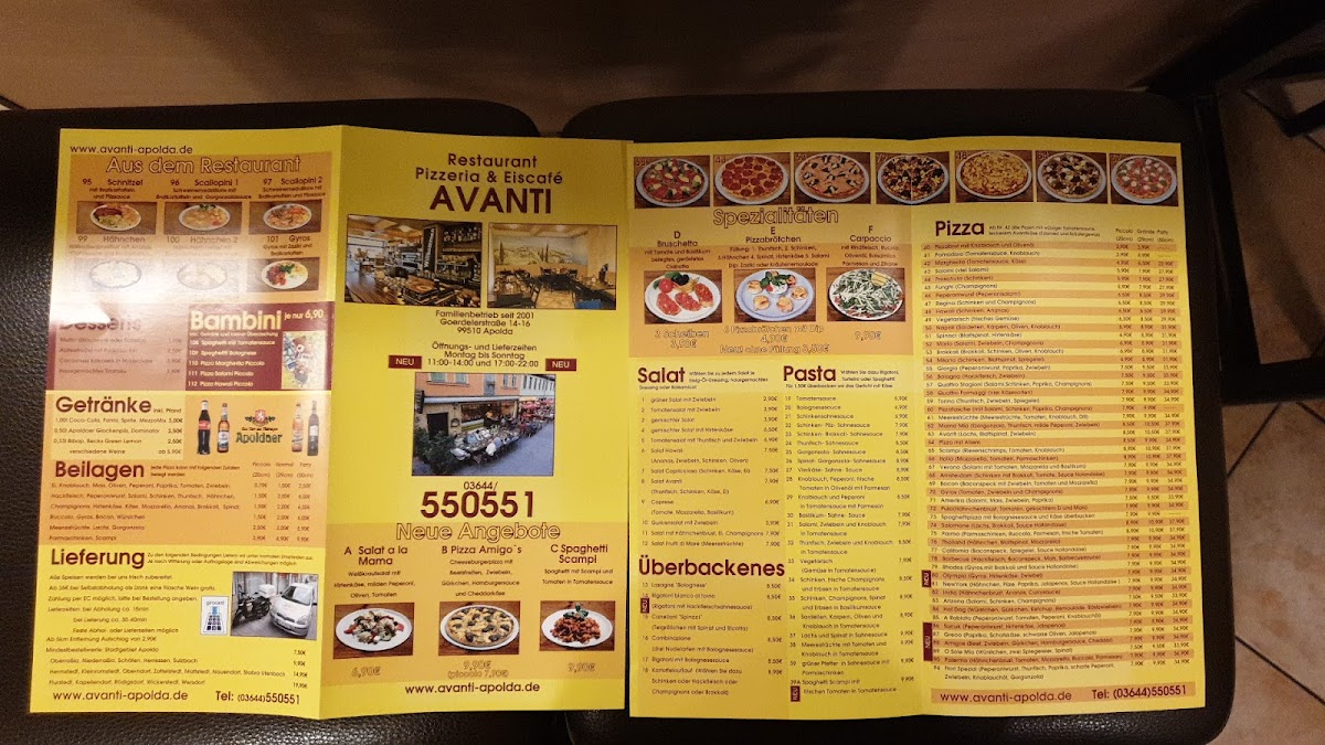 Menu Pizzeria Avanti-1